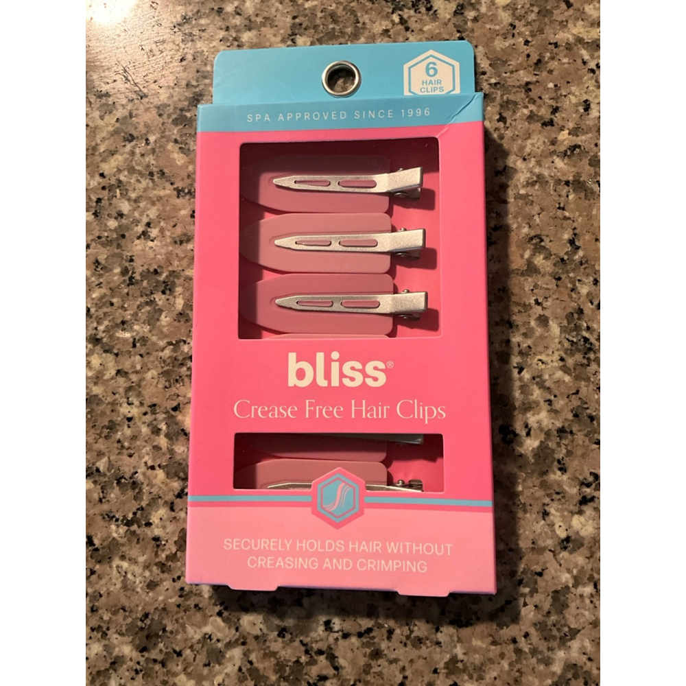 6-pack of Bliss Crease Free Hair Clips